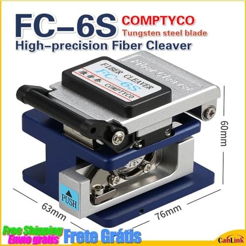 High precision COMPPTYCO Fiber cleaver FC-6S Cold Contact With 12 Blades FC 6S Metal Material FTTH fiber cable cutter knife