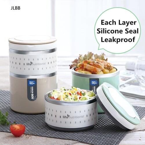 1/2/3 Layers Japanese Lunch Box for Food Bento Box Stainless Steel Thermos Lunch Box Food Container Lunchbox Leakproof