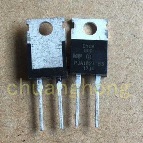 1pcs/lot BYC8-600 original packing new Rectifier diode TO-220-2 BYC8