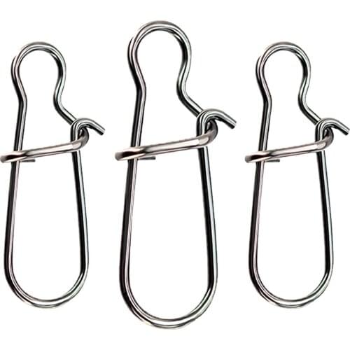 100Pcs Fishing Pins Enhanced Powerful Stainless Steel Strong Connector for Outdoor