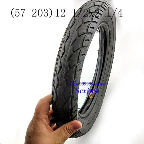 12 1/2X2 1/4 ( 57-203 ) fits Many Gas Electric Scooters 12 Inch tube Tire For ST1201 ST1202 e-Bike 12 1/2X2 1/4