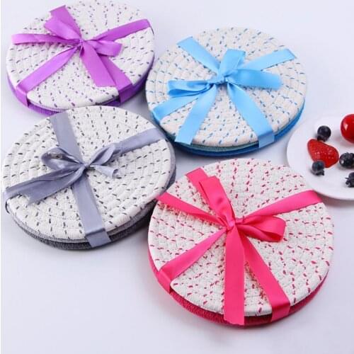 3Pcs/Set Pot Mats Cotton Weave Table Placemat Heat-resistant Eco-friendly Cotton Woven Hot Pot Coaster for Cup Handmade Food Mat