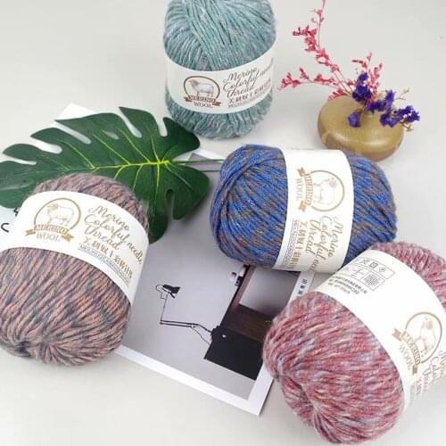 5 pieces of wool thread colorful needle thread hand-woven wool scarf hat coarse dyed coat sweater thread