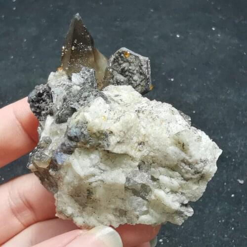 52.9g100% natural garnet and crystal symbiotic mineral specimen healing energy CRYSTAL QUARTZ GEM home decoration collection