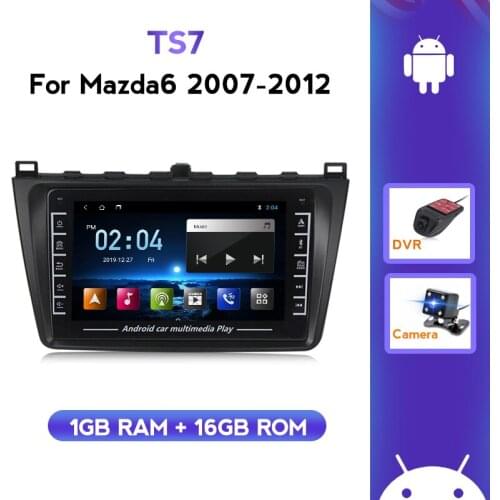Car Mulitmedia Stereo Player For Mazda 6 2007-2012 Android System IPS Screen Support Bluetooth Phone And Music WiFi Carplay