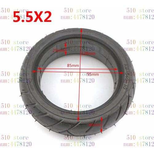Free shipping 5.5x2 Solid Tire external diameter 128mm fits for Hoverboard Self Balancing Electric Scooter Spare Parts