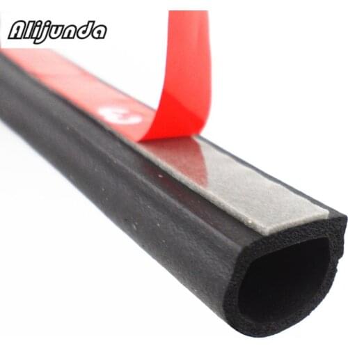 Large D Small D 4 meters car door gasket noise dust seal tape for Porsche Jaguar Land Rover Range Rover Volvo S40 S60