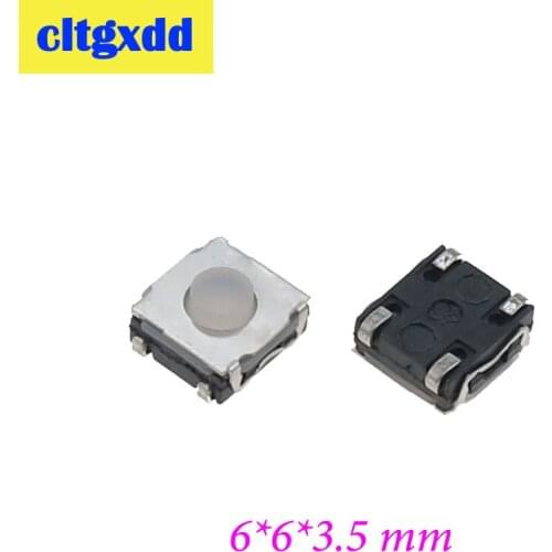 Cltgxdd 10pcs Mini Silicone Switch Waterproof Dustproof Sealed & SMD Switches Button Micro Button Switch 6x6x3.5 mm