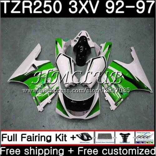 TZR-250 For YAMAHA TZR 250 1992 1993 1994 1995 1996 1997 Green white 6HC.1 TZR250RR RS YPVS 3XV TZR250 92 93 94 95 96 97 Fairing