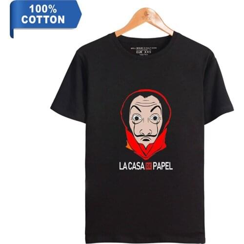 Money Heist La Casa de Papel House of Paper 2019 2D print 100% Cotton Women/Men Clothes Short Sleeve T-Shirt Casual T Shirt