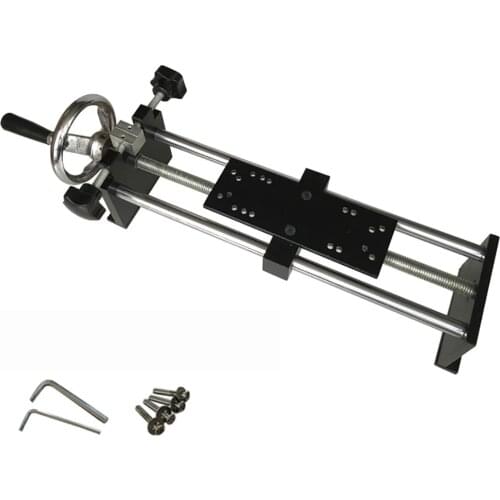 Horizontal Push-Pull Force Gauge Test Stand Hand-cranked Force Meter HLA Spiral Rack 500N/50KG Stroke 220MM