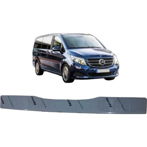 Rear Bumper Sill Cover S. Steel Rear Bumper Protector Rear Bumper Guard for Mercedes Vito W447 2015-UP