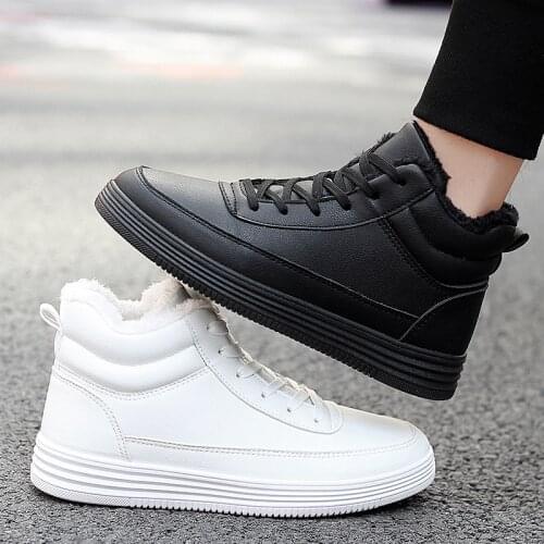 Winter White Shoes Men Casual Shoes Male Sneakers teens Shoes Sapatos masculinos Black Man Footwear 98