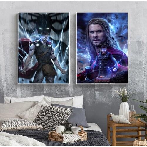 Marvel Avengers Superhero Movie Canvas Painting Comic Character Posters and Prints Fashion Wall Art Pictures for Kid Home Decor