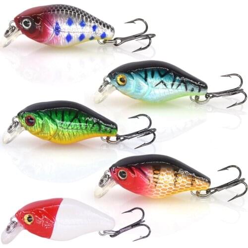 Makebass 10pcs/Lot Minnow Sinking Fishing Lures Set Small Hard Bait Artificial Lures Fishing Tackle Kit for Bass Trout Perch etc
