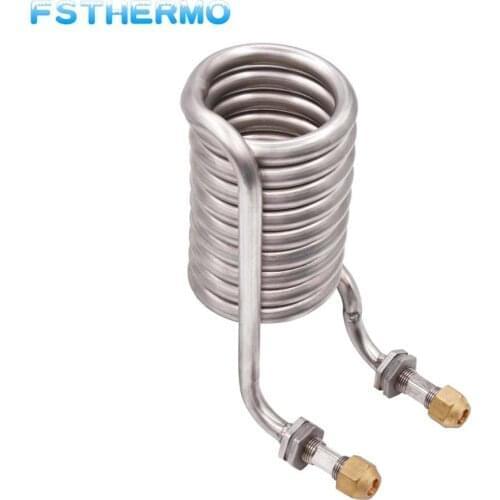 Small coaxial coil heat exchanger has high stability and long service life