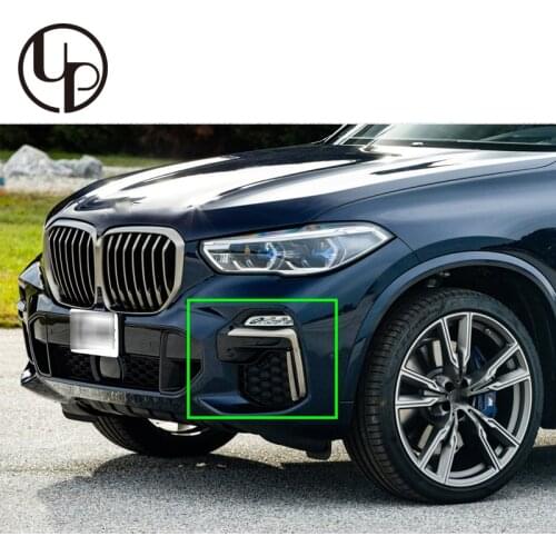 New high quality car auto parts exterior fog light cover with LED for X5 G05 M50i style Tusk fog lamp frame g05 front bumper led