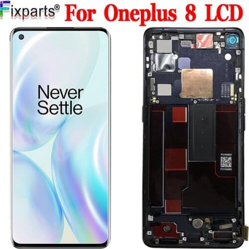 Original AMOLED For OnePlus 8 LCD Display Screen Touch Panel Digitizer OnePlus 1+8 Replacement Parts for OnePlus 8 LCD display
