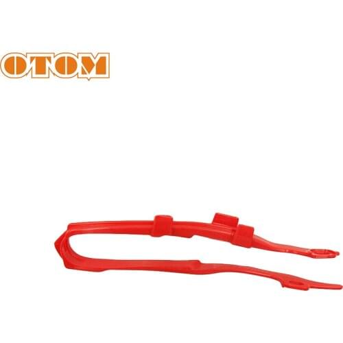 OTOM Motocross Chain Slider-02 Flat Fork Glue Plastic Red Rear Swingarm Protection Cover For CRF250R 450R Motorcycle Accessory