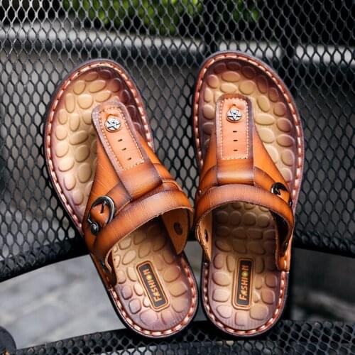 Sandalia Masculino Sandals Men Sandal Shoes Sandalias Para Hombre Transpirables Sandalle Homme Sandalet Erkek Cuero