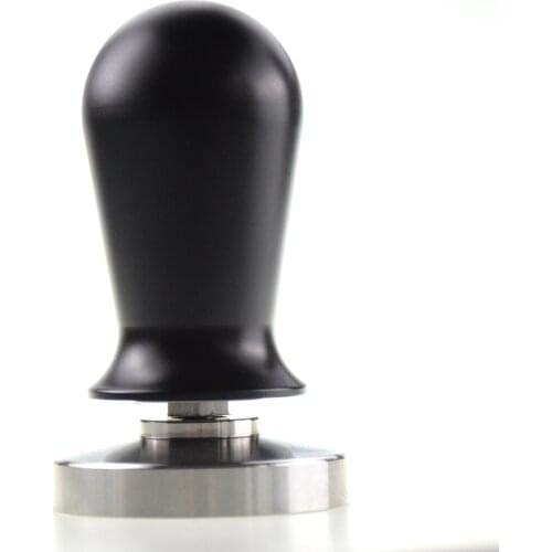 30lbs Black Espresso Coffee Tamper Stainless steel Constant Pressure Calibrated Barista Flat Base Coffee Bean Press Tamper