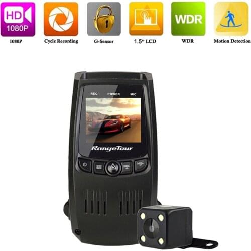 F5 Plus Mini Hidden Car DVR Night Vision Auto Camera Multilingual Dashcam 2018 New Full HD 1080P Dual Lens 170 Degree + 4LED