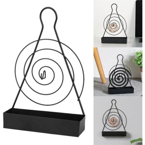 Spiral Mosquito Coil Holder Iron Mosquito Coil Storage Frame Insect Repellent Incense Spiral Holder Home Decoractive Holder