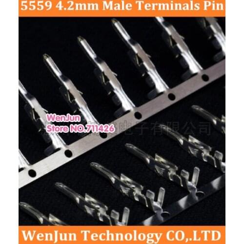 High quaity 5559 4.2mm Male Terminals Pin / Half Gold Crimp For ATX/EPS 6pin 8pin 12pin 24Pin Connectors
