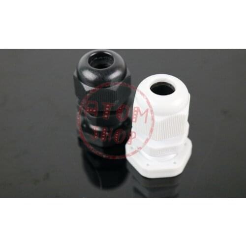 10pcs PG13.5Cable Glands Nylon plastic, waterproof cable connectors spiral fixed