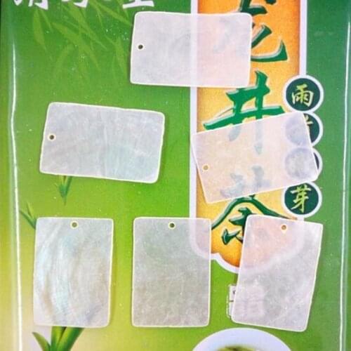 100% Pure Natural Mirror Freshwater Shell Rectangle Shape Beads Charms DIY Chandelier Accessories Bag Findings Jewelry Fittings