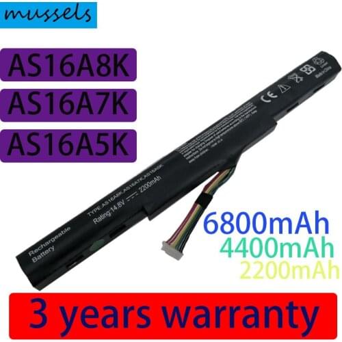 14.8V New Laptop Battery for Acer AS16A5K AS16A7K AS16A8K Aspire E15 E5-475G 523G 553G 573G 575G 774G E5-575 E5-575-59QB Series