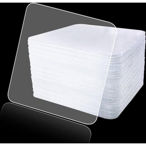 20Pcs Household Double-sided Adhesive Anti-slip Waterproof Acrylic Tape Transparent Magic Powerful Seamless Mirrors Wall Sticker