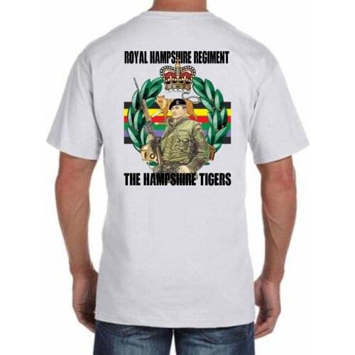 2019 Brand Clothes Slim Fit Printing Fashion T-Shirt Men Clothing Royal Hampshire Regiment T-Shirt Sweatshirt Op Banner Nit