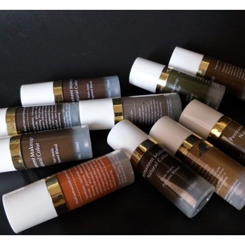 3Pcs Vacuum Packaging Tattoo Ink Pigment Kits For Permanent Makeup MicroPigments Eyebrow Eyeliner Lip Body Beauty Tools 10ML