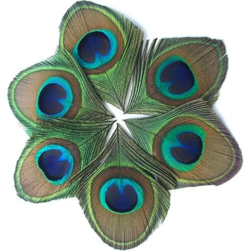 30Pcs/Lot Wedding Crafts Peacock Eye Feathers Small Natural Party Feathers Plume DIY Plumas Hair Accessories Decoration 13-16CM