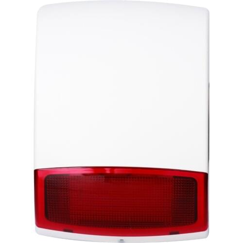 4pcs Alkaline Battery Operate Wireless Outdoor Strobe Flashing Siren Wireless Extenal Siren