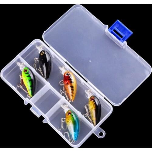 5 pcs 4g 4.5cm Minnow Fishing Lure Kit Wobbler Bait Set Crankbait Fishing Lures Bait With Box Treble Hooks Fishing Tackle Box