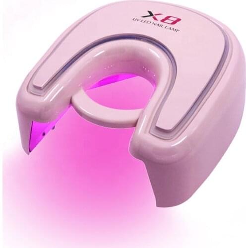 48w Red Light Rechargeable LED Nail Lamp for Curing Nail Gel Nail Art Lamp Cordless Pedicure with USB Port Portable Charging 48w