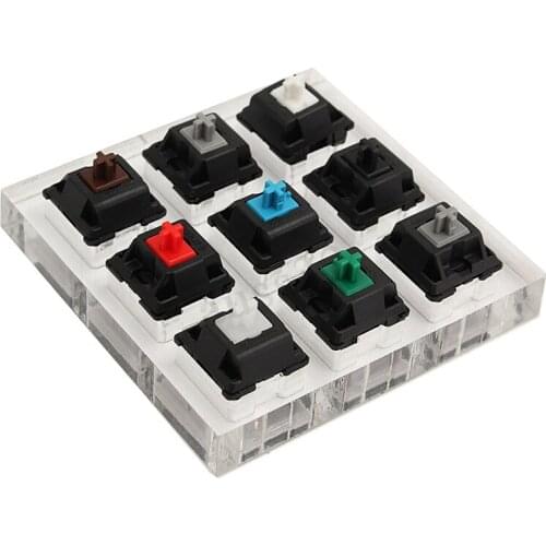 Acrylic Keyboard Tester Plastic Keycap Sampler for Cherry MX Switches