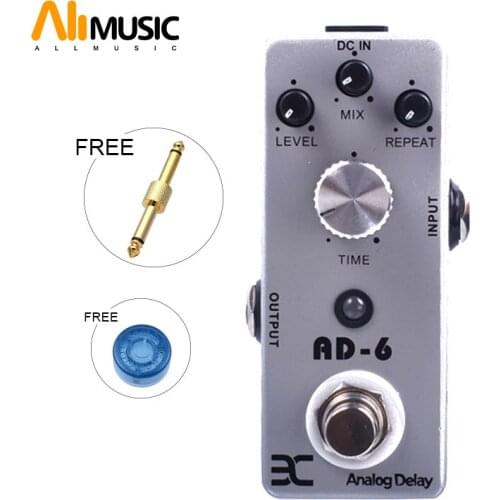 Eno AD-6 Analog Delay Pedal Guitar 30-340ms delay time Effect Metal Shell Pedals True Bypass + Free Connector