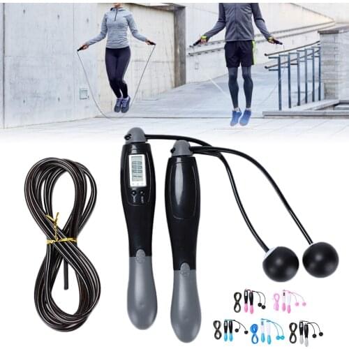 Cordless Jump Ropes with Counter Digital Skipping Smart Jump Rope with 4 Modes Fitness Body Building Exercise Rope for Fitness