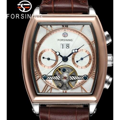FORSINING Tourbillon Automatic Mechanical Men Wristwatch Military Sport Skeleton Male Clock Top Brand Luxury Man Watch Gift 9421