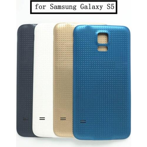 For Samsung Galaxy S5 i9600 G900F G900H Case Battery Back Cover Housing Rear Back Cover Replacement Phone Case Repair Parts