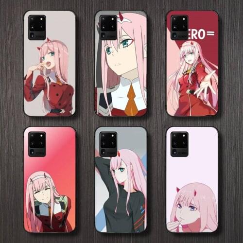 Zero two sexy girl Phone Case For Samsung A32 A51 A52 A71 A50 A12 A21S S10 S20 S21 Plus Fe Ultra