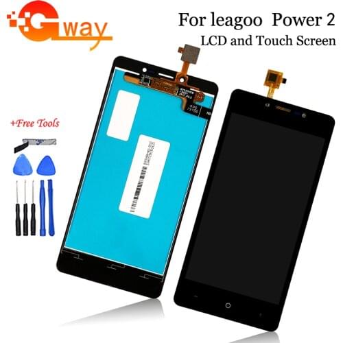 100% Tested For Leagoo Power 2 LCD Display + Touch Screen Digitizer Assembly 1280x720 Replacement + Tools For Leagoo Power2 LCD