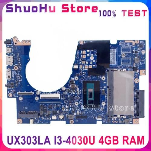 KEFU UX303LAB For ASUS Zenbook UX303LN UX303LA UX303LNB UX303L UX303LB Laptop Motherboard original Mainboard I3-4030U 4GB RAM