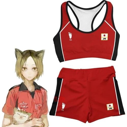 Kozume Kenma Kuroo Tetsurou Cosplay Costumes Anime Haikyuu Karasuno High School Swimsuit Summer Swimming Beach Shorts Sportswear