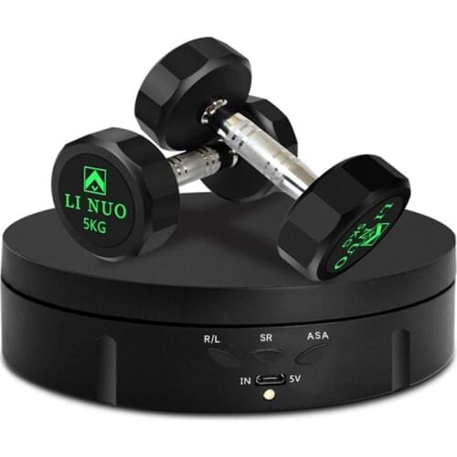 Photography 360 Degree Round Auto Rotating Remote Automatically Turntable Jewelry Display Stand Base Photography Video Shooting