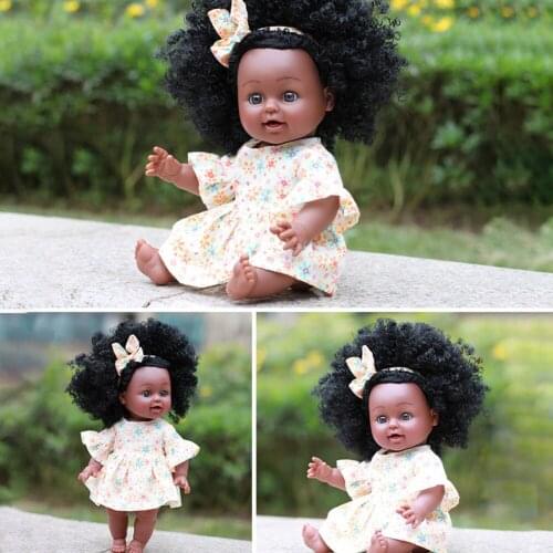 Reborn Doll Girl Baby African Black Lifelike Dolls Baby Toy For Kids Children Girls Boys Body Play Vinyl Dolls Newborn Baby Doll