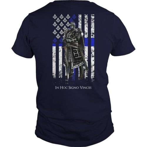 Latin Phrase: In Hoc Signo Vinces. Knights Templar Crusader T-Shirt. Summer Cotton Short Sleeve O-Neck Mens T Shirt New S-3XL